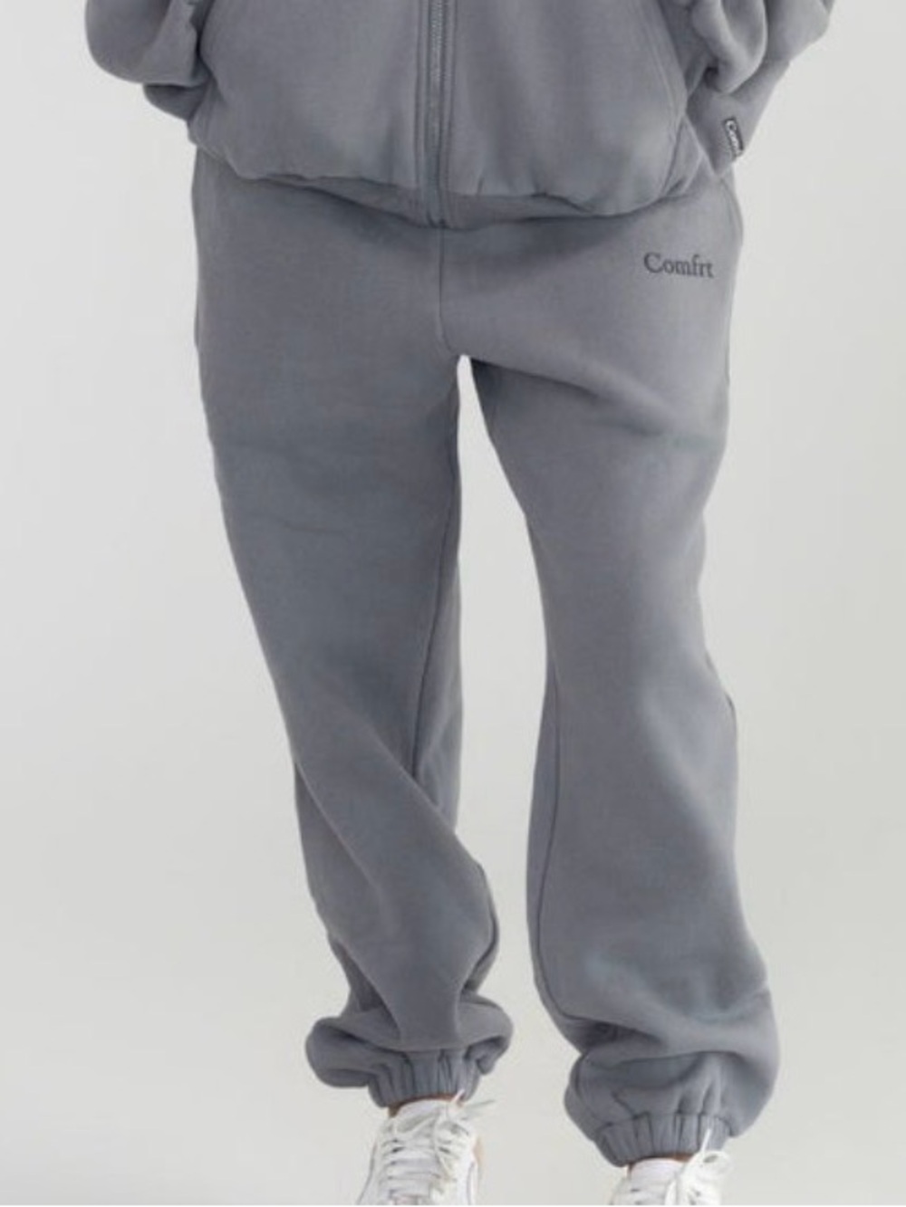Comfrt Fleece Jogger Pants for Woman/Men- Wolf Gray
